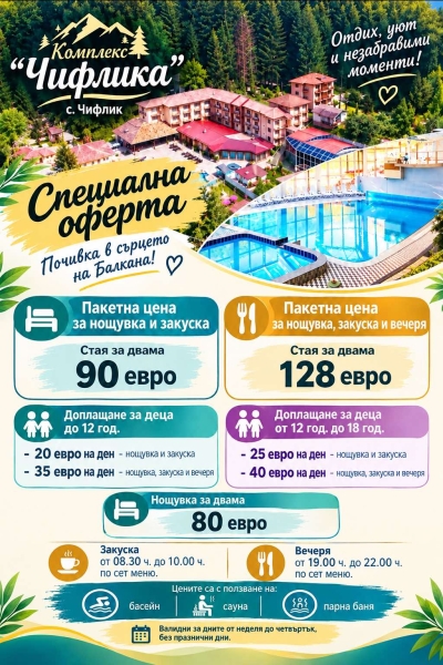 Пакет със закуска и вечеря